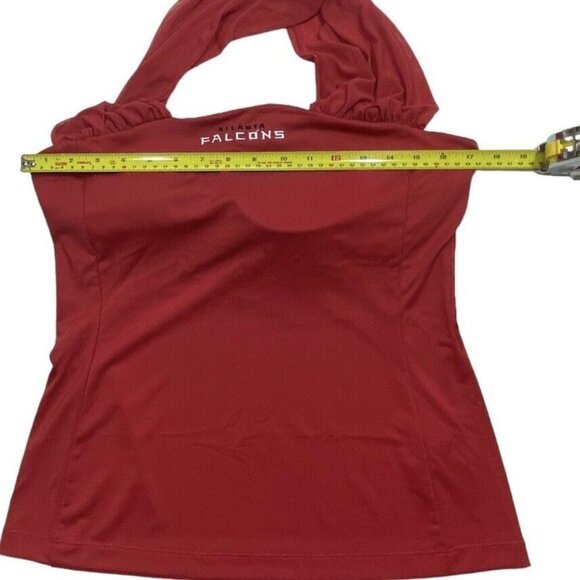NFL / ALL SPORT COUTURE Womens Red Halter Stretch Top Large Atlantic Falcons NWT - Picture 13 of 16